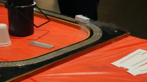 Superconductivity experiment using LN2 and magnets Stock Footage 50029834
