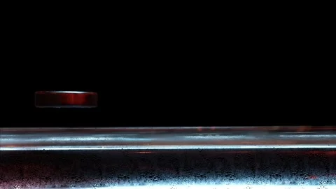 Superconductor Flying Speed Increase Video stock 265010351