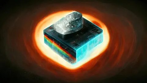 A superconductor is a material that achieves superconductivity, which is a st Illustrazione stock
