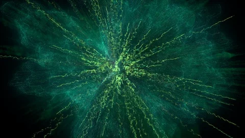 Superdetailed particle explosion / Confetti explosion / Big bang. Stock Footage 93785969