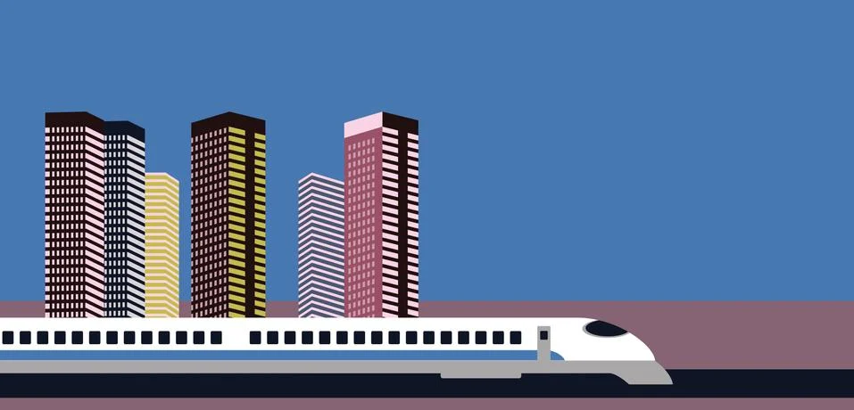 Superfast train Stock Illustration