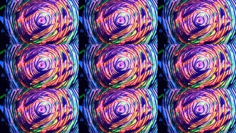 Superflash colour art glow background moving hypnotic glitch Stock Footage 104370860