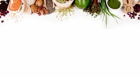 Superfood Mix Stock Footage 153786892