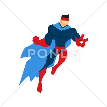Superman Flying Pose Superhero Youth Royal Blue India | Ubuy