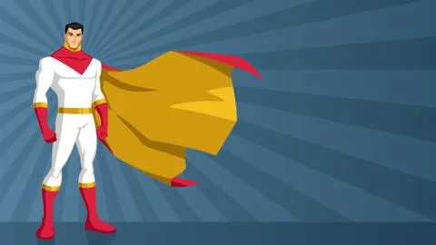 Superhero Asian Ray Light Stock Illustration