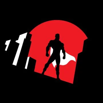 Superhero Background Symbol Stockillustratie