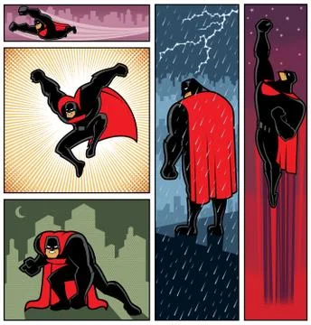 Superhero Banners  Stockillustratie