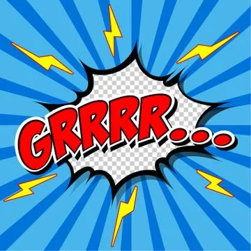 Superhero bashing Comics Bubble with text Illustrazione stock