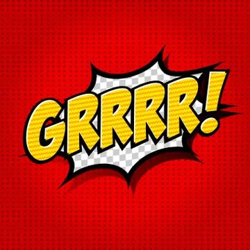 Superhero bashing Comics Bubble with text Illustrazione stock