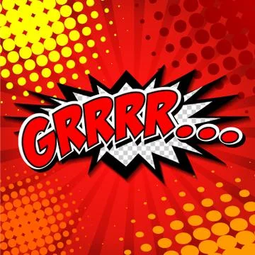 Superhero bashing Comics Bubble with text Illustrazione stock