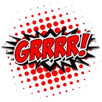 Superhero bashing Comics Bubble with text Stock Illustration