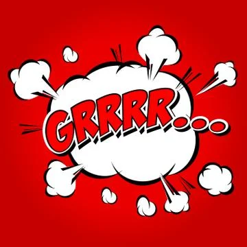 Superhero bashing Comics Bubble with text Illustrazione stock