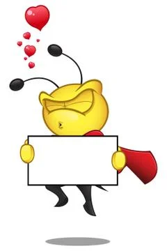 Superhero Bee Stock Illustration