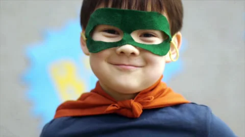 Superhero Boy Stock Footage 26258891