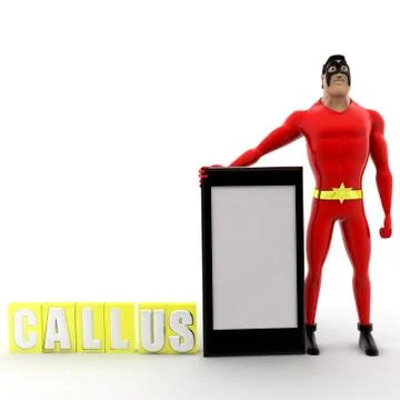 Superhero call us concept Illustrazione stock