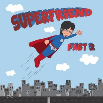 Superhero cartoon Stock-Illustration
