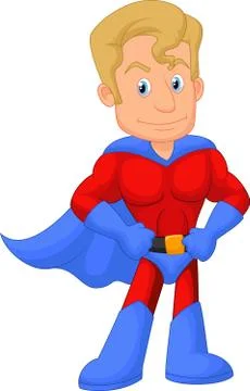 Superhero cartoon Stock Illustration