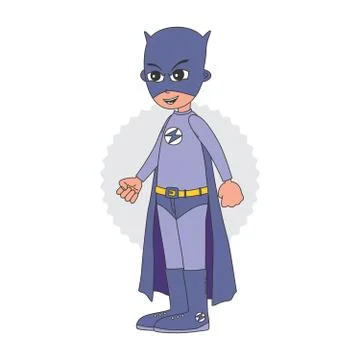Superhero cartoon theme Illustration