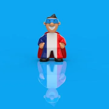 Superhero concept - 3D Illustration Illustrazione stock