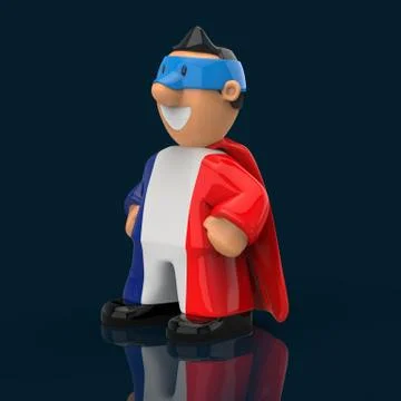Superhero concept - 3D Illustration Stock Illustration