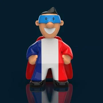 Superhero concept - 3D Illustration Stock Illustration