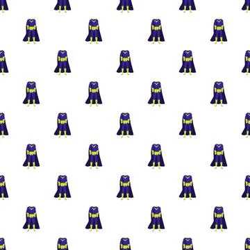 Superhero costume pattern representing heroism and strength Stock Illustration