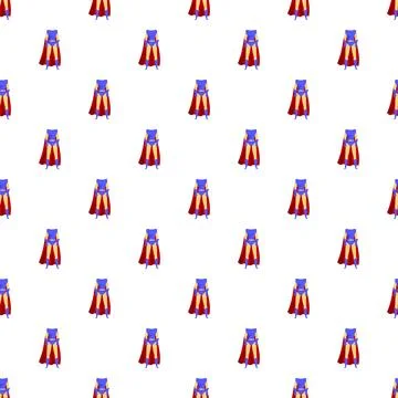 Superhero costume pattern representing strength and heroism Stock Illustration