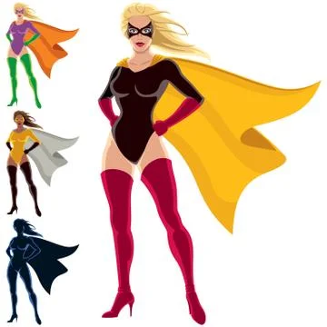 Superhero - Female Stock Illustration