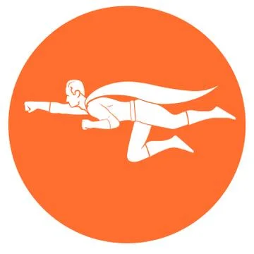 Superhero flight イラスト素材