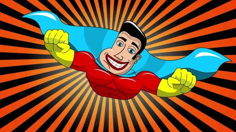 Superhero Flying Stock Footage 59212795