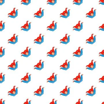 Superhero flying pattern, cartoon style Illustrazione stock