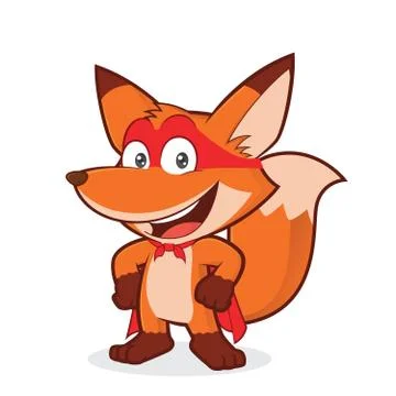 Superhero fox Stock Illustration