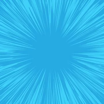 Superhero frame, Comic book radial lines background, Manga or anime speed Stock Illustration