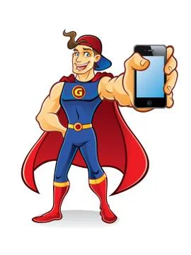 Superhero gadget 스톡 일러스트