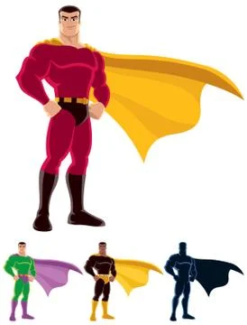 Superhero Stock Illustration