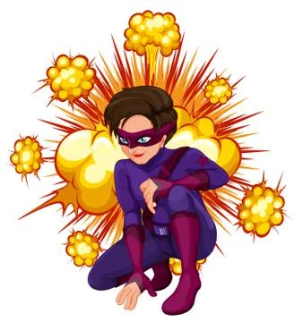 Superhero Stock Illustration