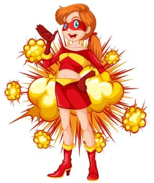 Superhero Stock Illustration