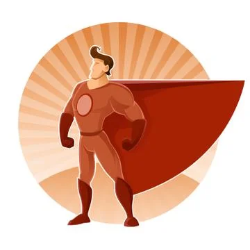 Superhero Stock Illustration