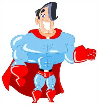 Superhero Stock Illustration