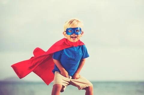 Superhero Kid Stock Photos