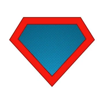 Superhero logo. Vector illustration. Stock Illustration