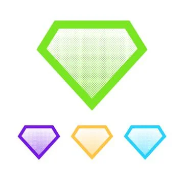 Superhero logo. Vector illustration. Stock Illustration