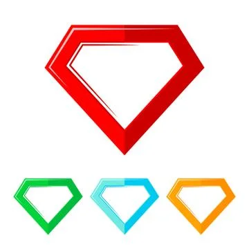 Superhero logo. Vector illustration. Stock Illustration