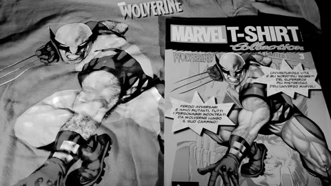 The superhero Wolverine Stock Footage 283861788