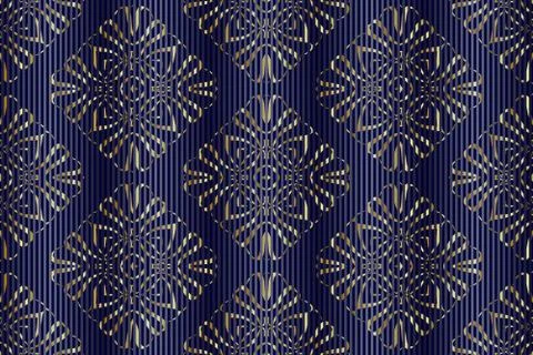 Superimpose thin vertical stripes on patterns Stock Illustration