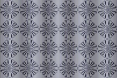 Superimpose thin vertical stripes on patterns Stock Illustration