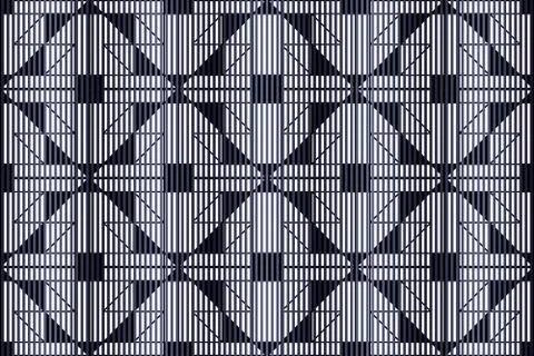 Superimpose thin vertical stripes on patterns Stock Illustration