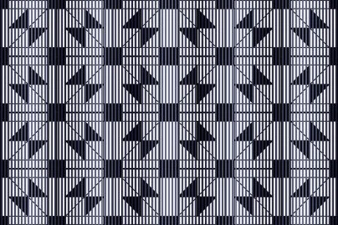 Superimpose thin vertical stripes on patterns Stock Illustration