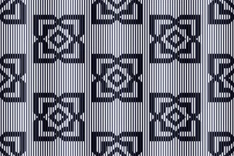 Superimpose thin vertical stripes on patterns Stock Illustration