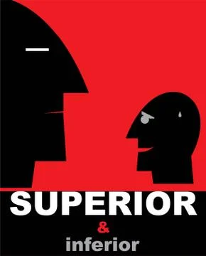 Superior &amp; Inferior Stock Illustration
